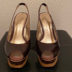 BEBE BROWN HEELS